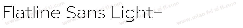 Flatline Sans Light字体转换